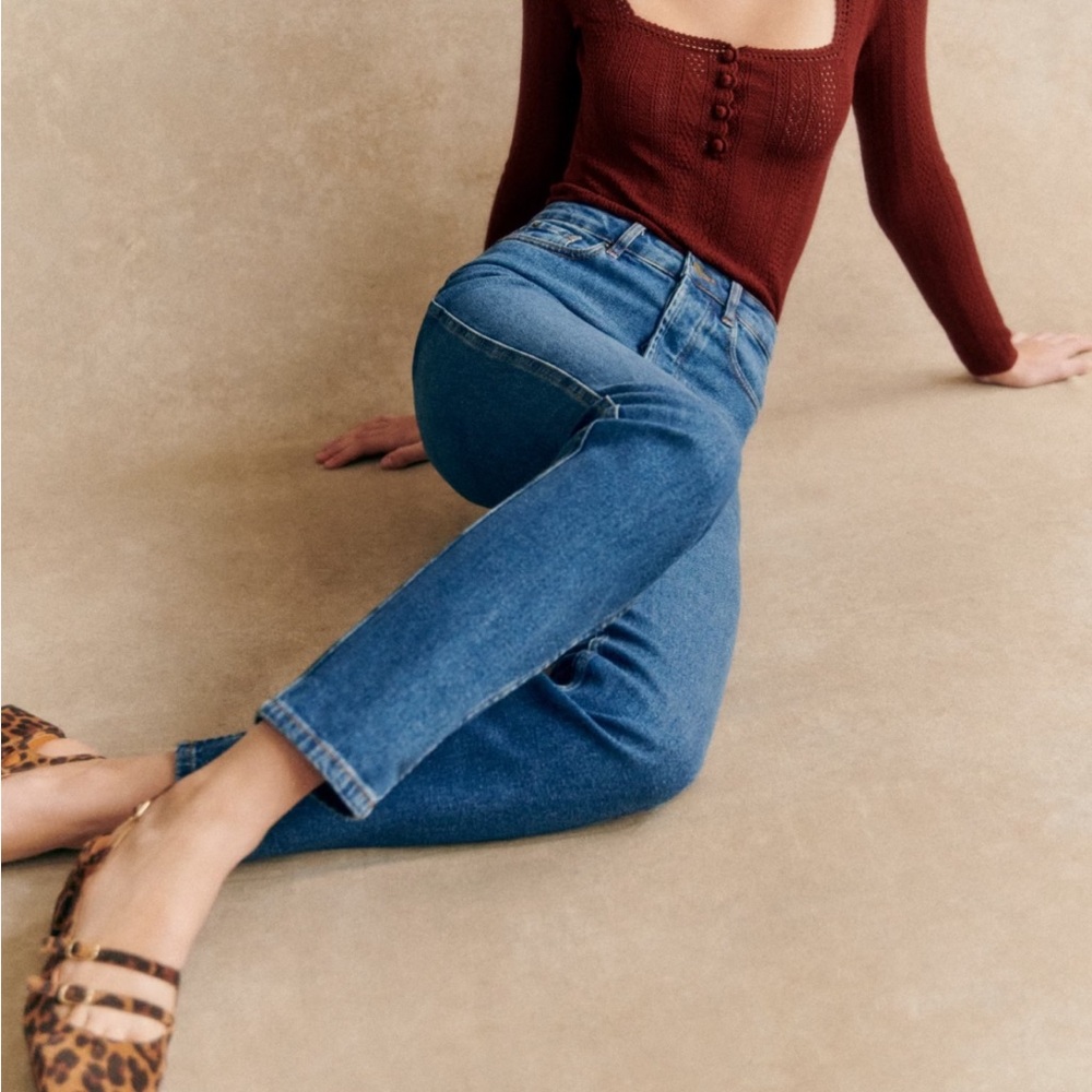 Sezane Brut Sexy Dark Wash Jeans 26